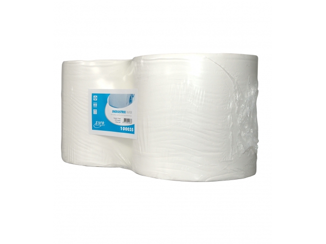 Industriepapier Wit 2-Laags Cellulose 350Mx24CM, 1x2RL