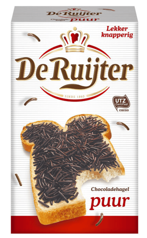 De Ruyter Chocolade Hagel Puur 400GR