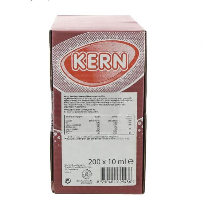 Kern Curry Ketchup Sachets 200x10ML