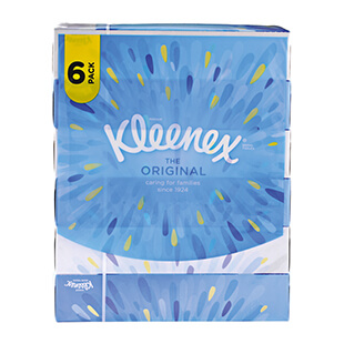 Kleenex Family Tissues Wit 3 laags 1X6PK