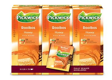 Pickwick Theezakjes Rooib.Honing 3x25ST