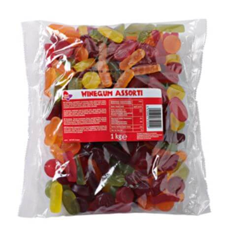 Red Band Winegums Assorti 1KG