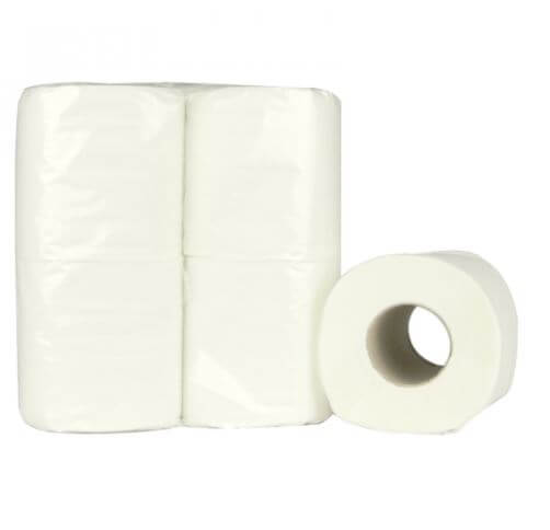 Toiletpapier Cellulose Wit 2-laags 200 Vel 1x4RL