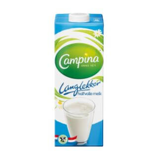 Campina Langlekker Halfvolle Melk 12X1LT