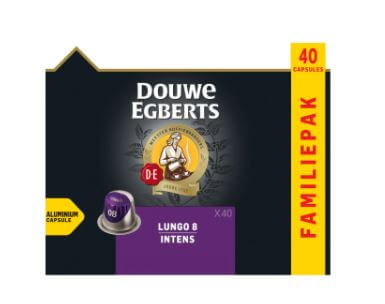 Douwe Egberts Koffiecapsules Lungo 8 Intens, 1x40ST