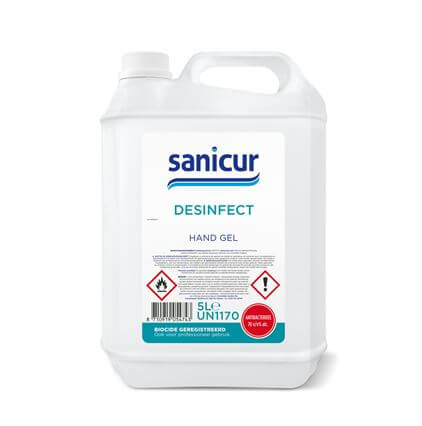 Sanicur Desinfecterende Handgel Can 5LT