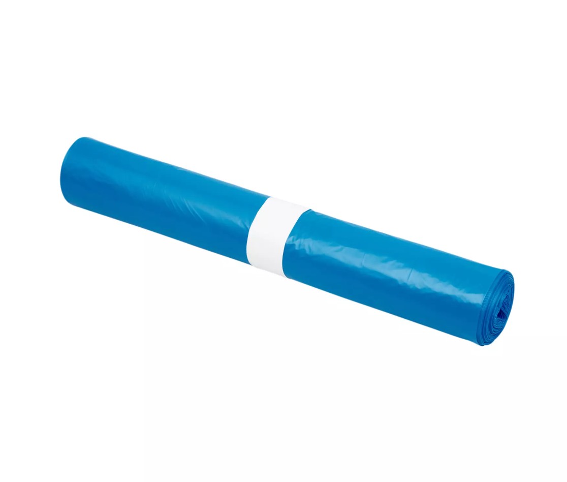 Afvalzak HDPE Blauw 80x110cm 20st